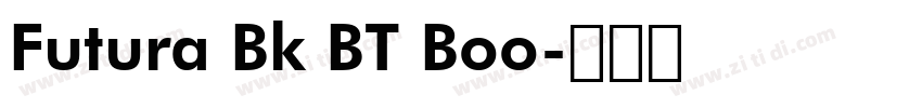 Futura Bk BT Boo字体转换